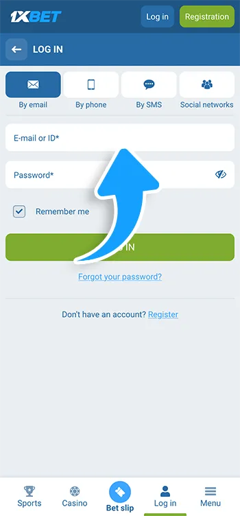 03 Enter your unique ID