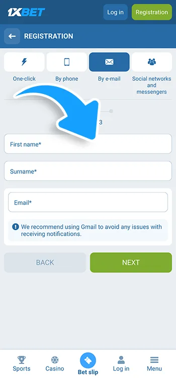 04 Enter your personal details- Fill in the mandatory fields such as your name and contact details. Accuracy is key for a smooth login and verification process